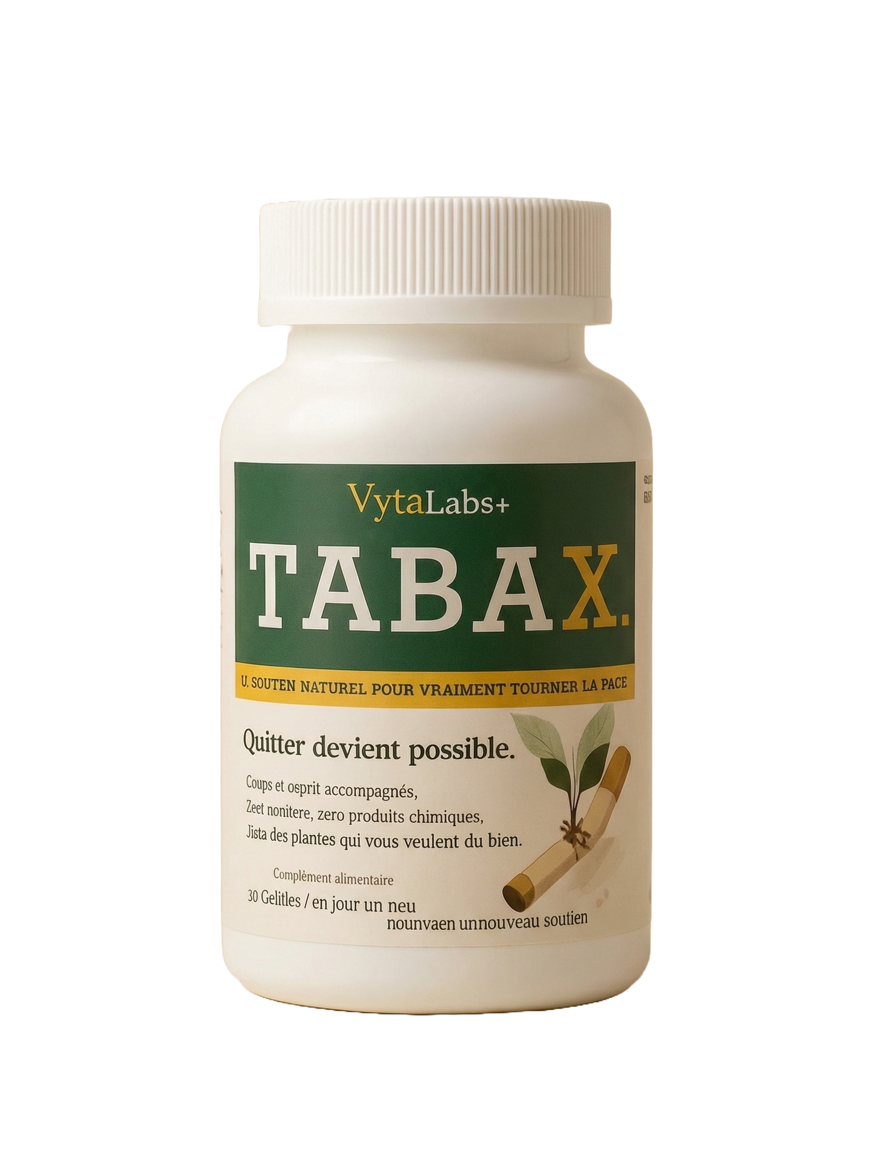 TABAX - المساعد رقم 1 للاقلاع عن التدخين - طبيعي 100%